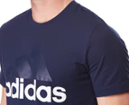 Adidas Men's Essentials Linear Tee - Navy