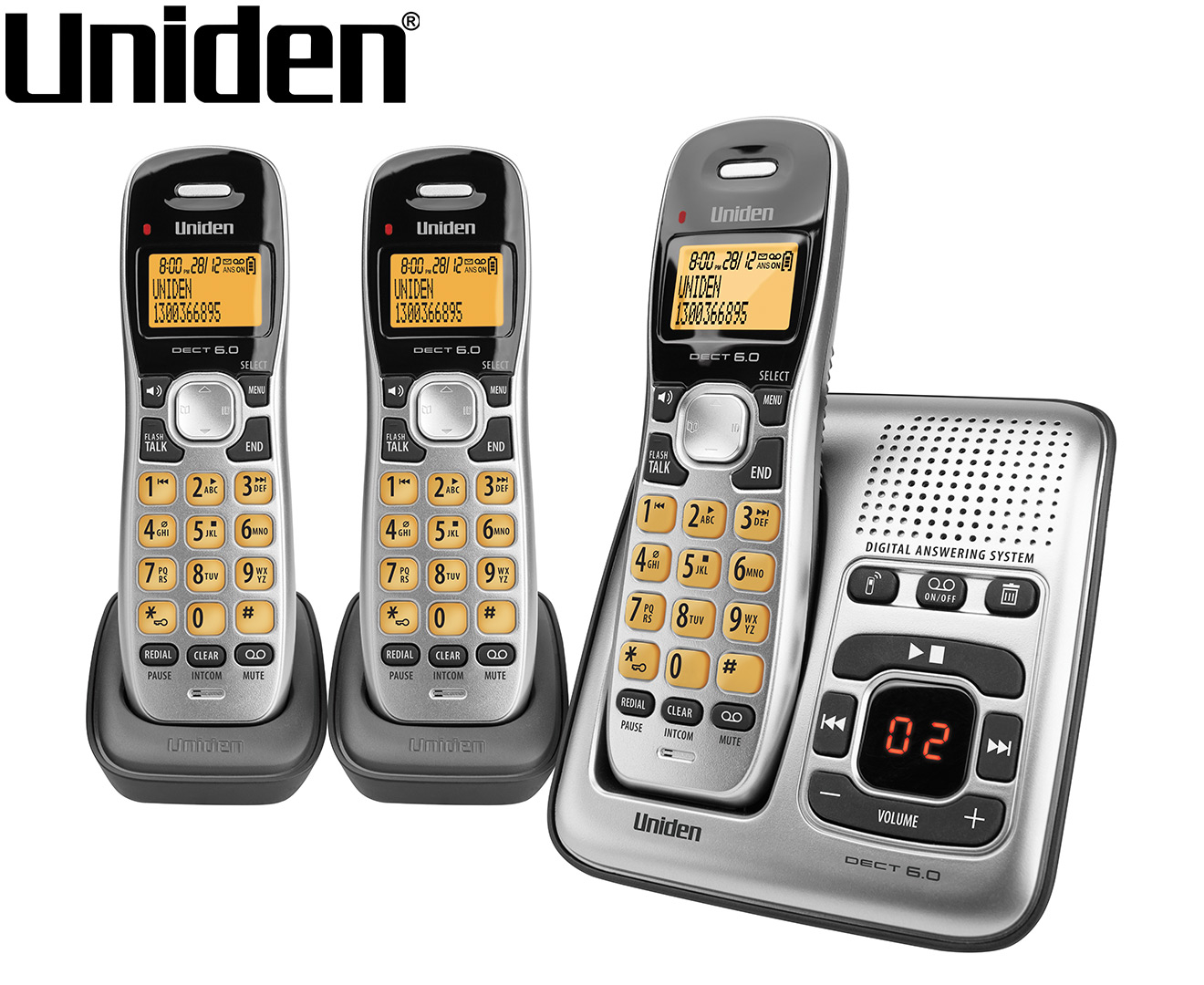 Цифровой беспроводный телефон. Радиотелефон Uniden. Телефон Uniden DECT. Uniden DECT 6.0 С автоответчиком 20805. Digital Cordless Phone.
