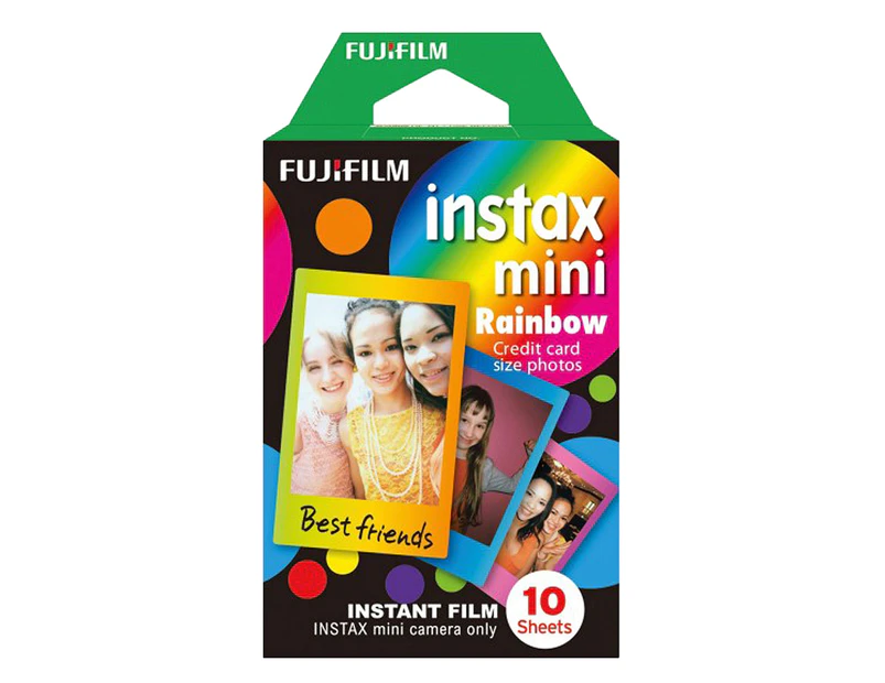 Fujifilm Instant Film For Instax Mini Camera 10-Pack - Rainbow