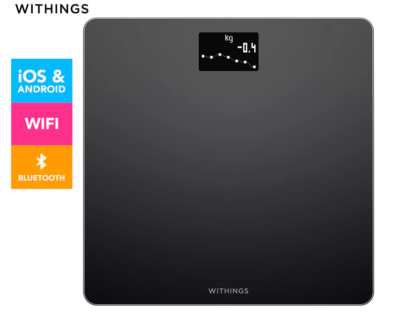 Withings Body Weight & BMI Wi-Fi Scale - Black WBS06-BLACK-N