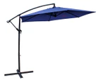 Milano 3-Metre Wide Outdoor Umbrella w/ Bonus Protective Cover - Navy