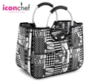 Icon Chef Easy Shopper Cool Bag - White/Black