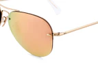 Ray-Ban Highstreet RB3449 Sunglasses - Gold/Pink