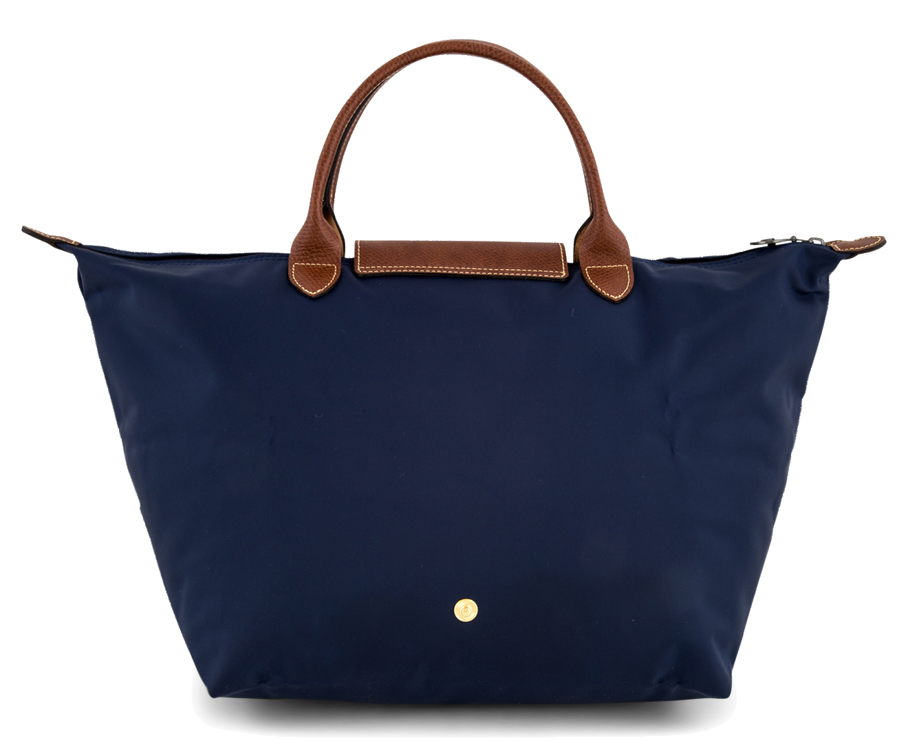 Longchamp Medium Le Pliage Top Handle Handbag - Navy | Catch.com.au