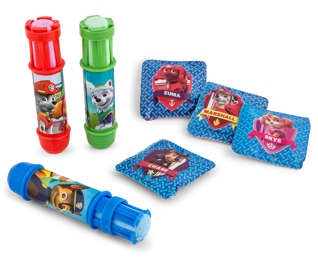 paw patrol sidewalk chalk game set