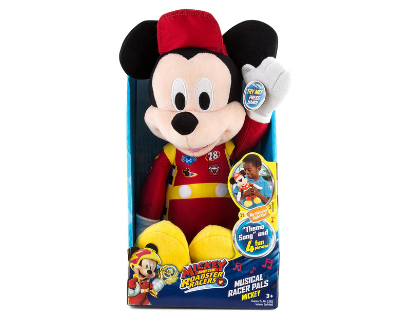 Mickey Mouse Just Play Roadster Racers Musical Pals Plush