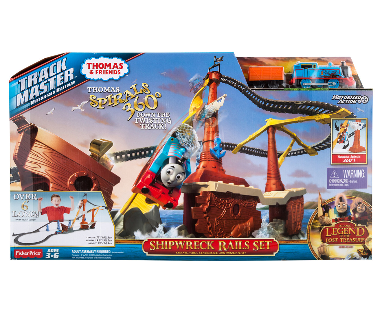 thomas trackmaster shipwreck rails set