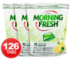 3 x Morning Fresh Dishwashing Liquid Caps Lemon 42pk