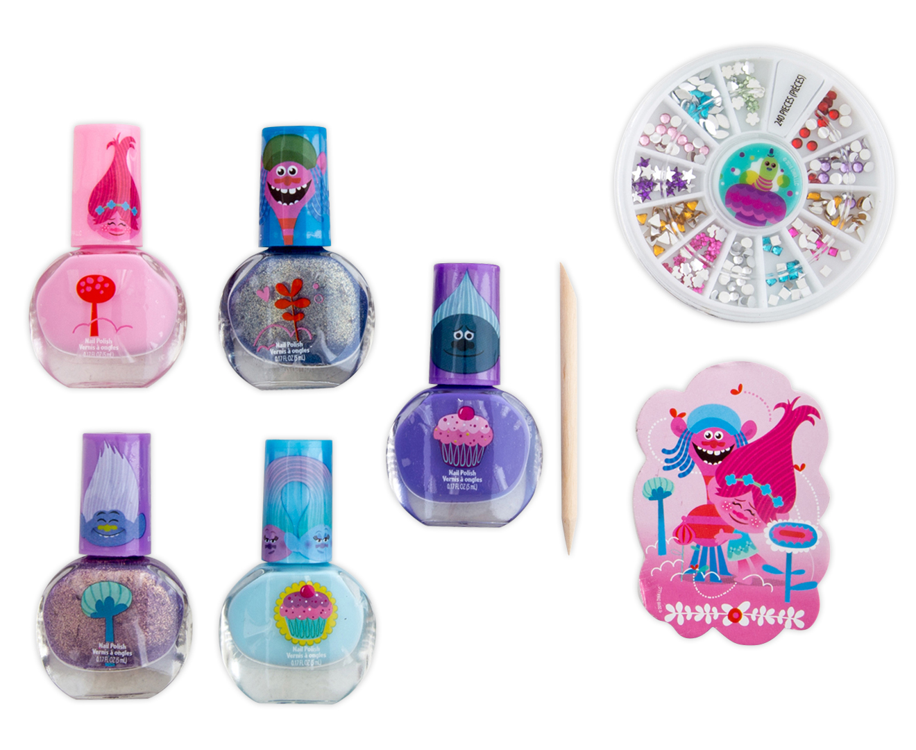 1. Trolls Nail Art Kit with Glitter and Stickers - wide 10