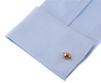 SD Man Double Sided Knot Cufflinks - Gold/Silver