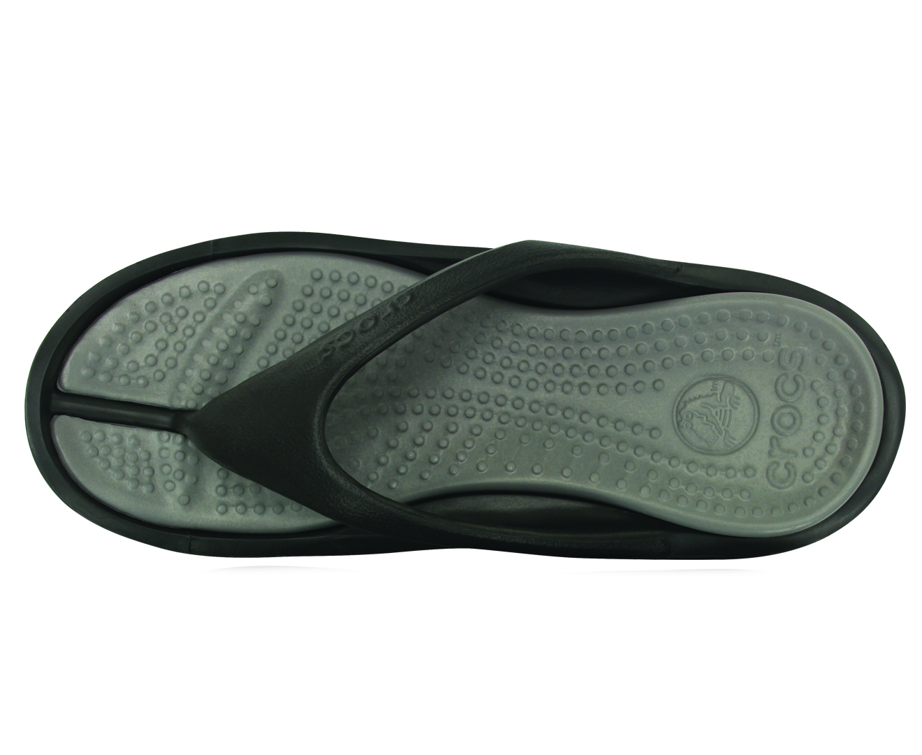 Crocs Unisex Athens Flip Thongs - Black/Smoke | Scoopon Shopping