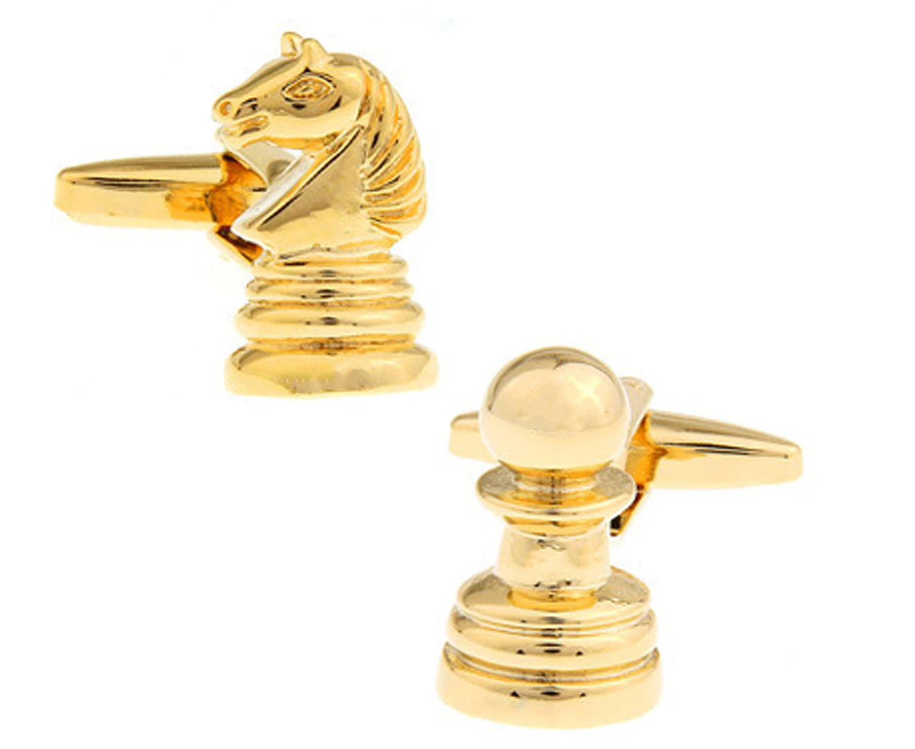 SD Man Chess Men's Cloth/Shirt Wedding/Party Cufflinks Fashion Accessories Gold