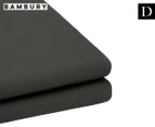 Bambury TRU Fit Double Bed Fitted Sheet - Charcoal