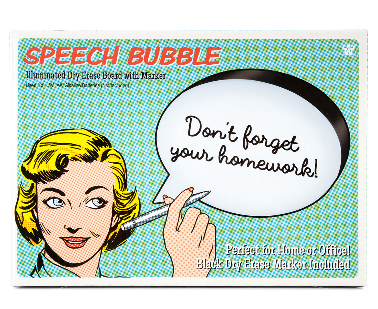 Speech Bubble Illuminated Dry Erase Board Au