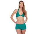 Aqua Blu B/C Cup Halter Bikini Top - Emerald
