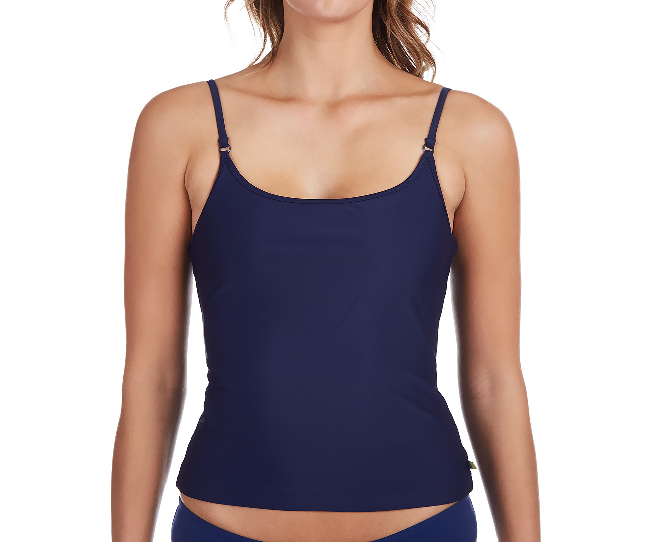 Aqua Blu Women's Shelf Bra Tankini Top - Marine | Catch.com.au