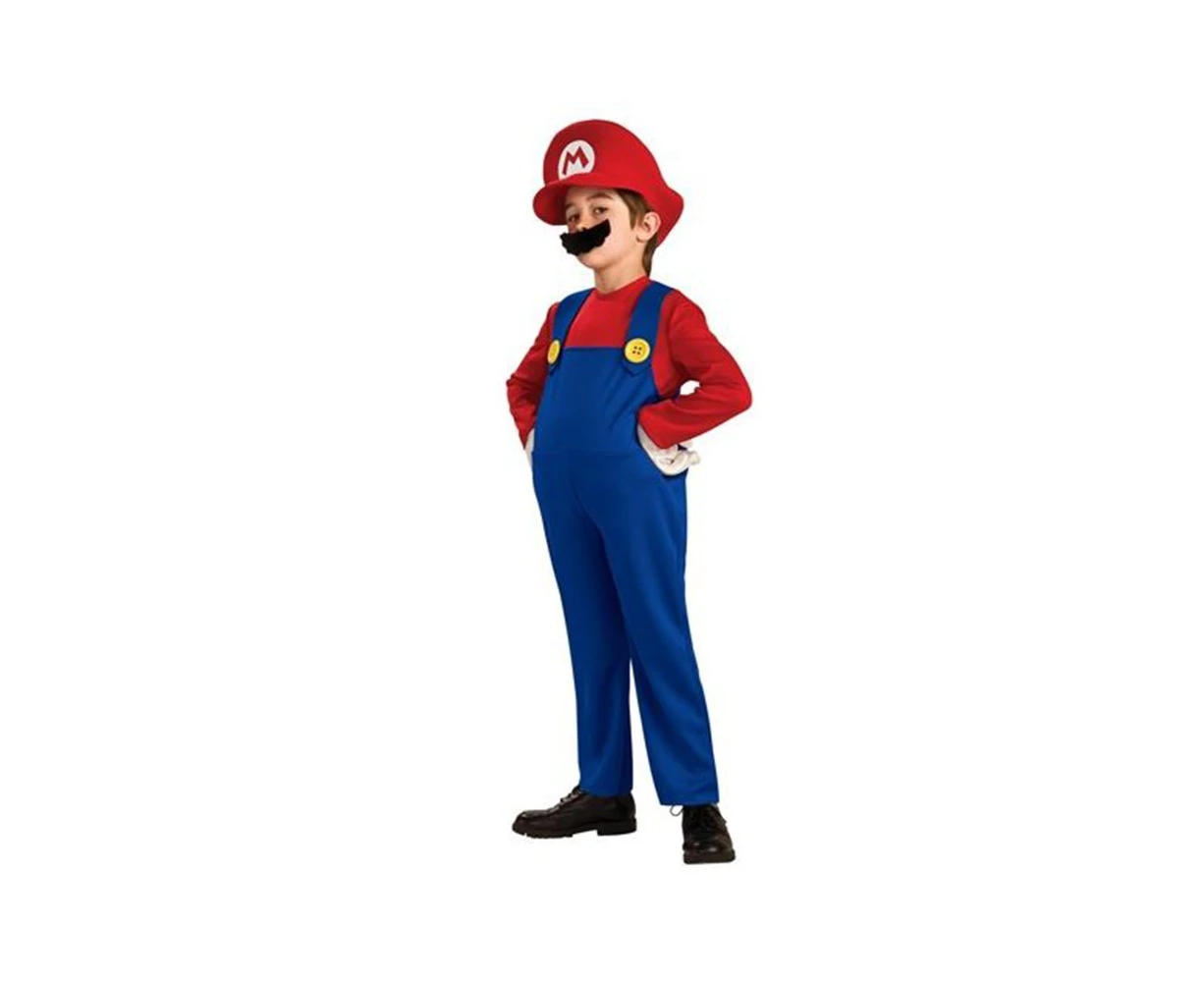 Super Mario Bros Mario Boys Kids Costume