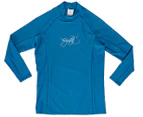 Crystal Women's Long Sleeve Rash Shirt - Blue