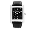 Kenneth Cole Men's 38mm 10031327 Leather Watch - Silver/Black