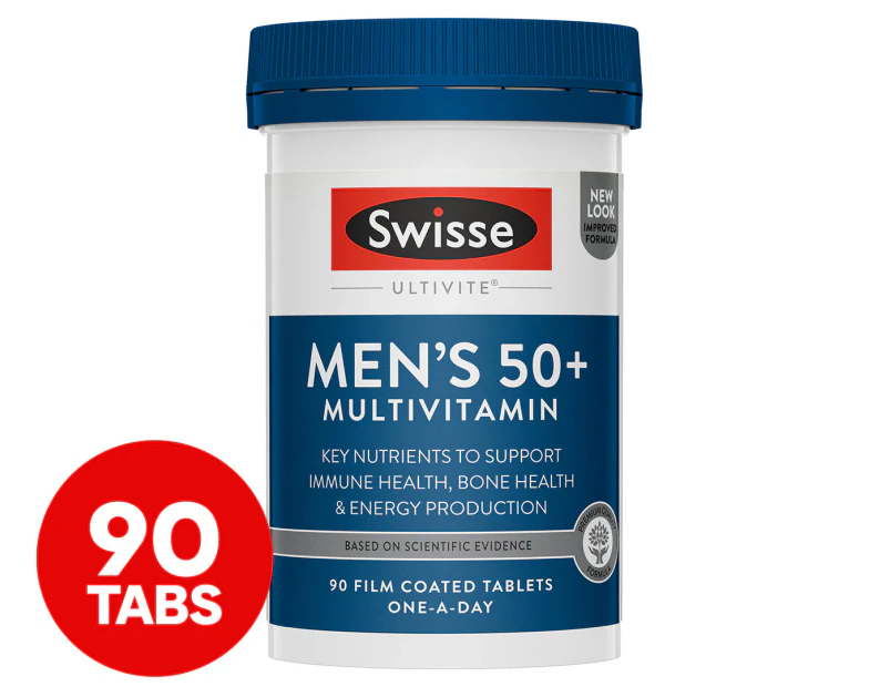 Swisse Men's 50+ Ultivite Multivitamin 90 Tabs