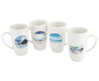 Maxwell & Williams Ocean 4-Piece Mug Set - Multi/White