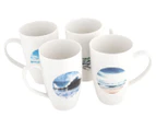 Maxwell & Williams Ocean 4-Piece Mug Set - Multi/White