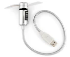 Urbanworx Programmable Message LED USB Fan - Silver