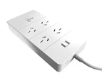 Aerocool ASA PowerStrip 4 AC Outlet and 5 USB Charging Port