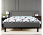Istyle Wiltshire King Bed Frame Fabric Grey