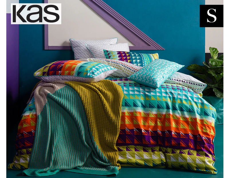 KAS Pireas Single Bed Quilt Cover Set - Multi