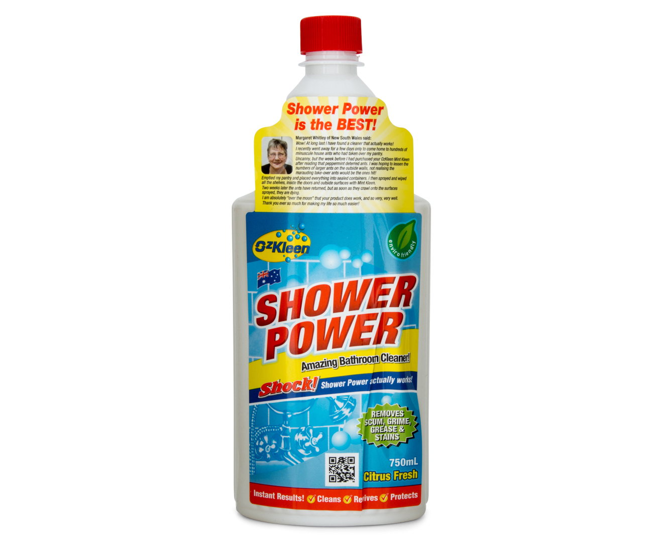 Ozkleen Shower Power Bathroom Cleaner 750mL Catch.co.nz