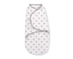Summer Infant baby Swaddle Wrap Original Large Grey Star 1Pk (NATURAL Cotton)