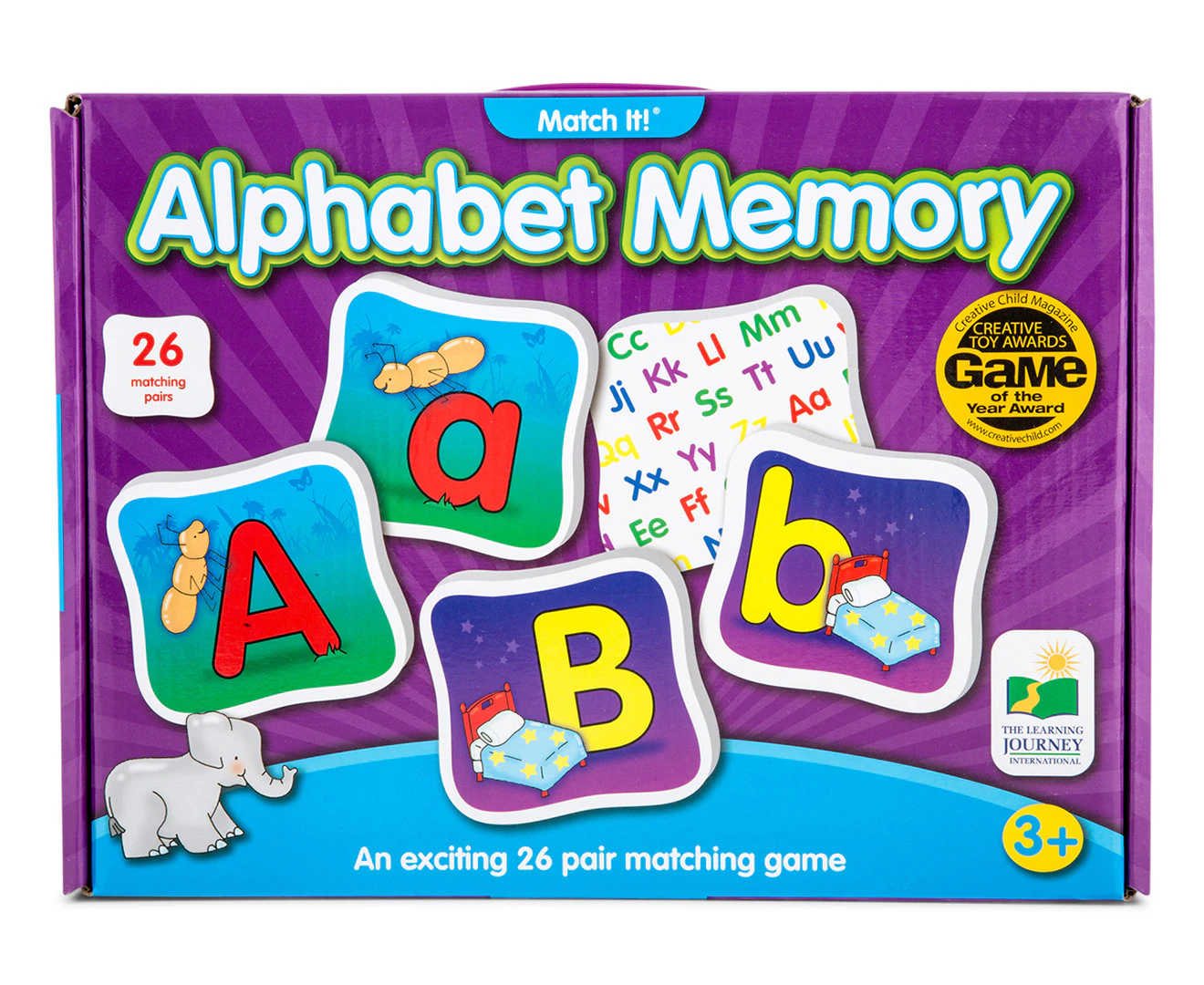 Learning Journey Match It! Memory Alphabet Kids Educational Puzzle Toy 3-6