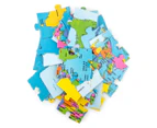 The Learning Journey Jumbo Floor Puzzle Map Of The World