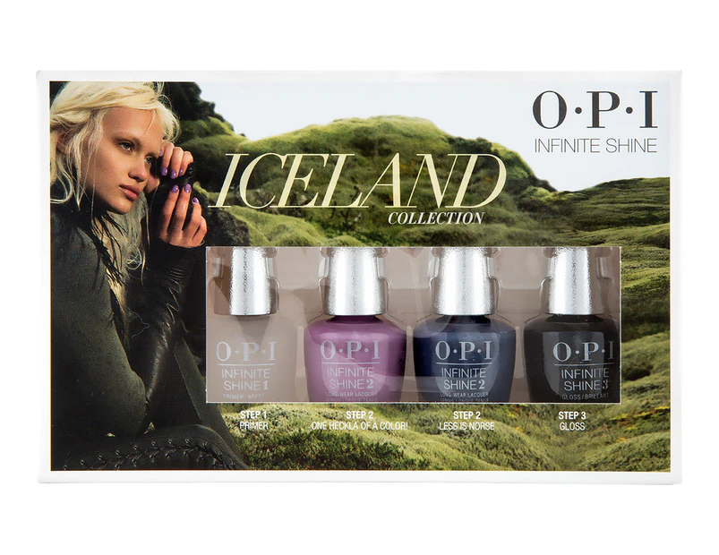 OPI Iceland Collection Infinite Shine 2 Mini Nail Lacquer 4-Piece Set