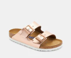 Birkenstock Arizona Soft Footbed Narrow Fit Sandals - Metallic Copper