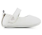 Playette Baby Mary Jane Leather Shoe - White