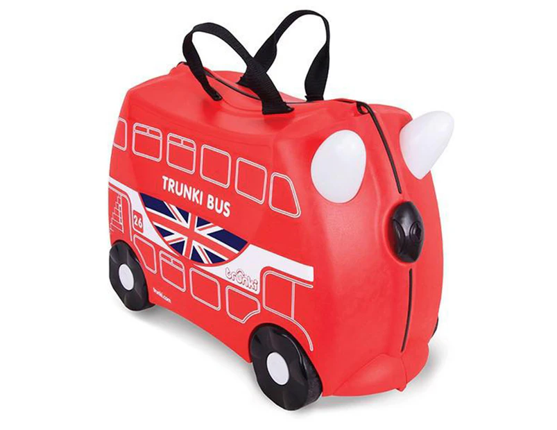 Trunki Kids' 46x31cm Boris The Bus Ride-On Suitcase - Red