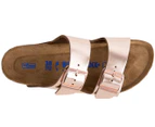 Birkenstock Arizona Soft Footbed Narrow Fit Sandals - Metallic Copper