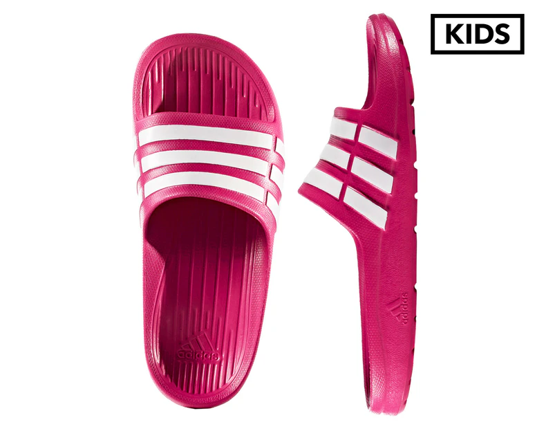 Adidas Pre/Grade School Girs' Duramo Slide K - Pink/White