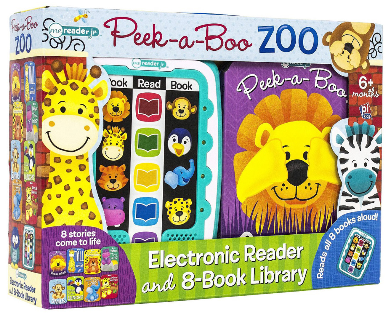 Peek-a-Boo Zoo Me Reader Jr Electronic Reader & 8-Book Library | Mumgo