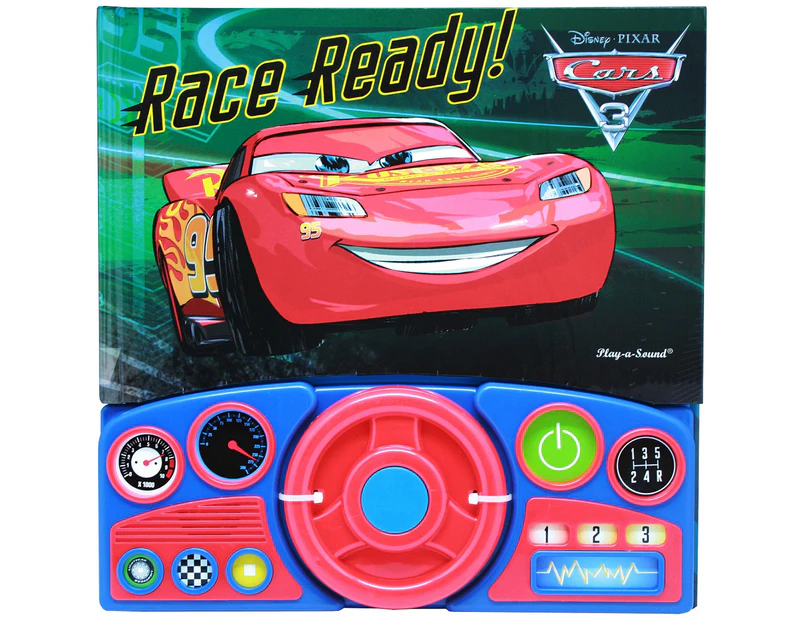 Disney Pixar Cars 3 Race Ready! Steering Wheel Play-a-Sound Book