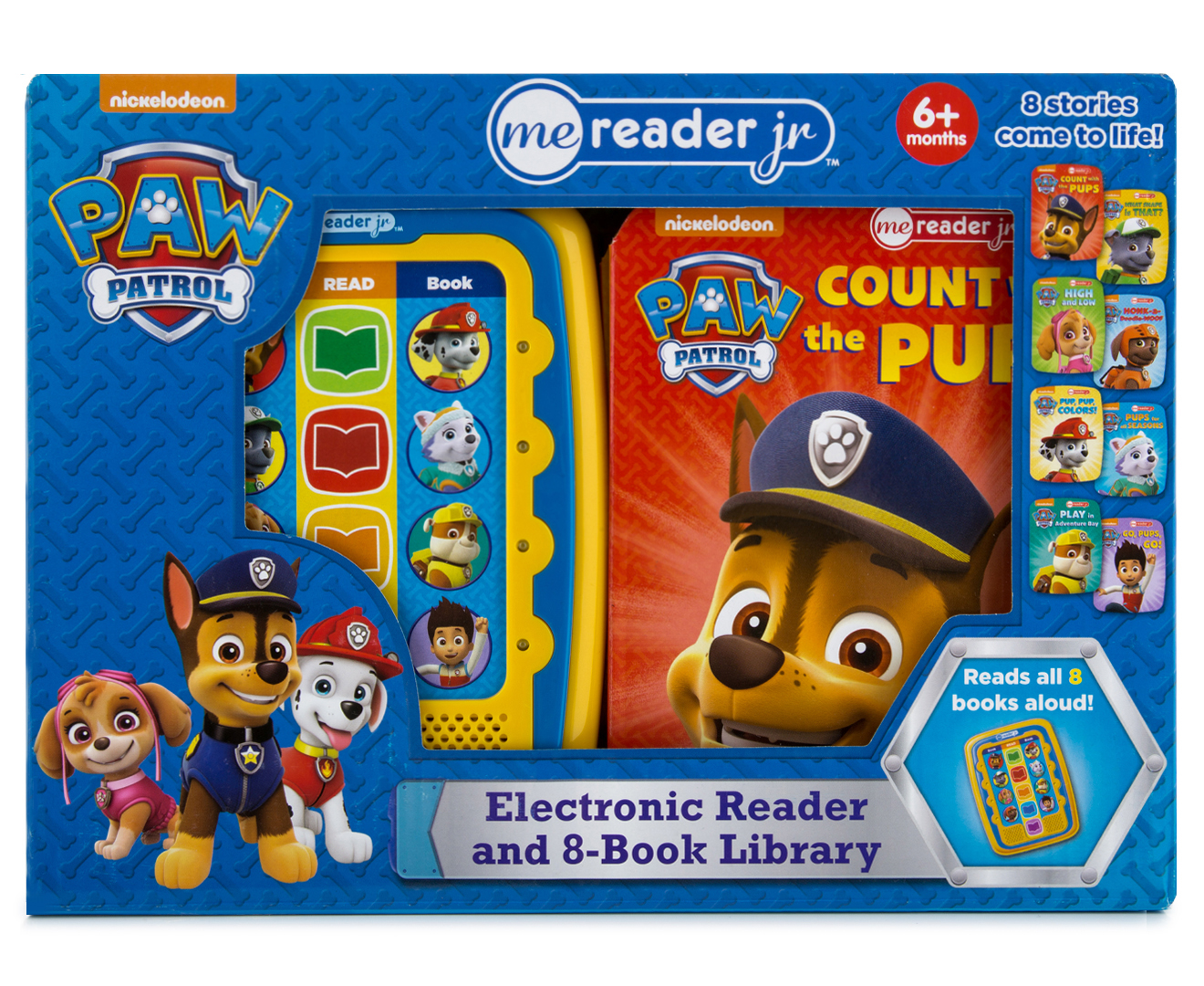 Paw Patrol Electronic Reader & 8-Book Library | Www.catch.co.nz