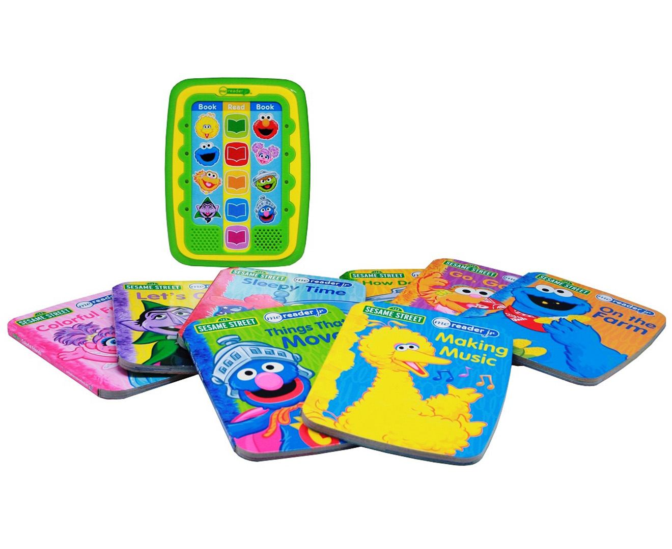 Sesame Street Me Reader Jr Electronic Reader & 8Book Library Catch