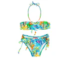 Cupid Girl Junior Crayon Summer Bandeau Bikini Set - Blue