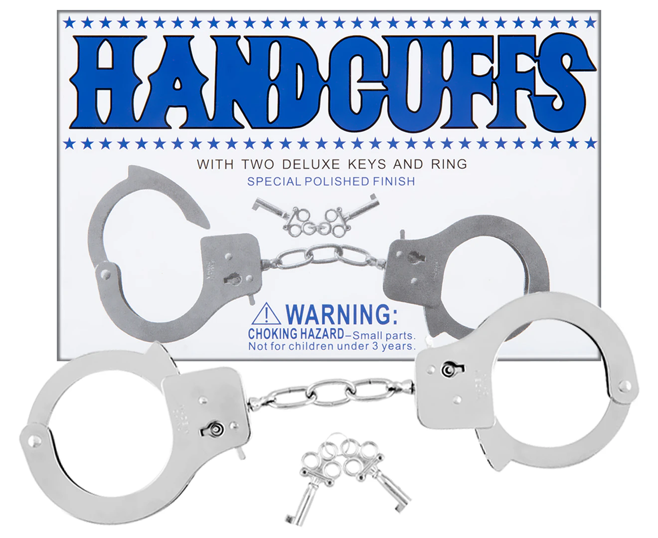 Metal HandCuffs - Silver Restraints Metal Cuffs