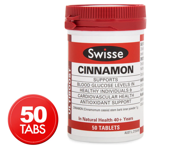 Swisse Ultiboost Cinnamon 50 Tablets