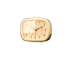 Leni Retro Silent Alarm Clock - Ivory - 11x9cm