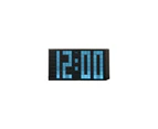 TFA Germany "Time Block" Silent Digital Alarm Clock - Blue - 16x8cm