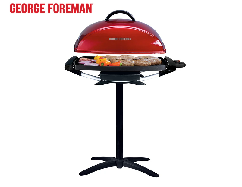 George Foreman Indoor/Outdoor BBQ Grill - Red GGR201RAU